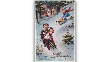 Alte Weihnachts- und Neujahrskarten